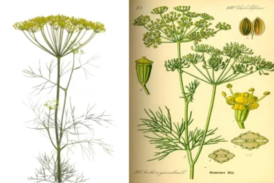 Anethum graveolens برگ شوید