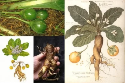 Mandragora officinarum بیخ لفاح